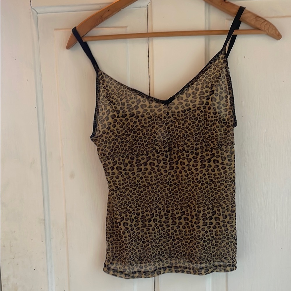 Old Navy Leopard Print Camisole in Brown and Black